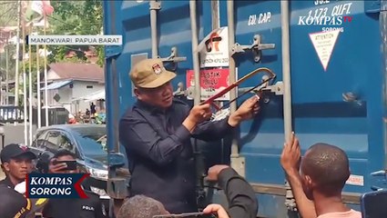 Logistik Surat Suara Presiden dan Wakil Presiden Serta DPD RI Sampai di Manokwari