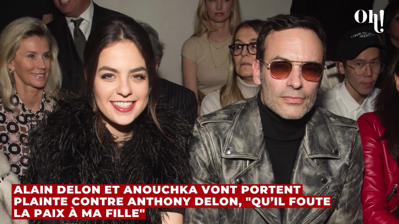Alain Delon et Anouchka vont portent plainte contre Anthony Delon, "qu’il me foute la paix et qu’il foute la paix à ma fille"