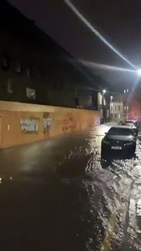 Watch: Heavy flooding in Hackney Wick after canal bursts banks