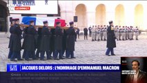 L'hommage national à Jacques Delors commence dans la cour des Invalides à Paris