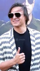 Vivek Oberoi In High Josh At Juhu Beach For Indian Police Force Series Promotions