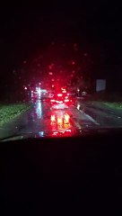 Flooding causes cars to break down near Orchardleigh Golf Club, Frome