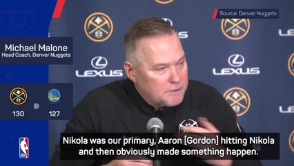 'Great players make great plays' - Malone reacts to Jokic buzzer-beater