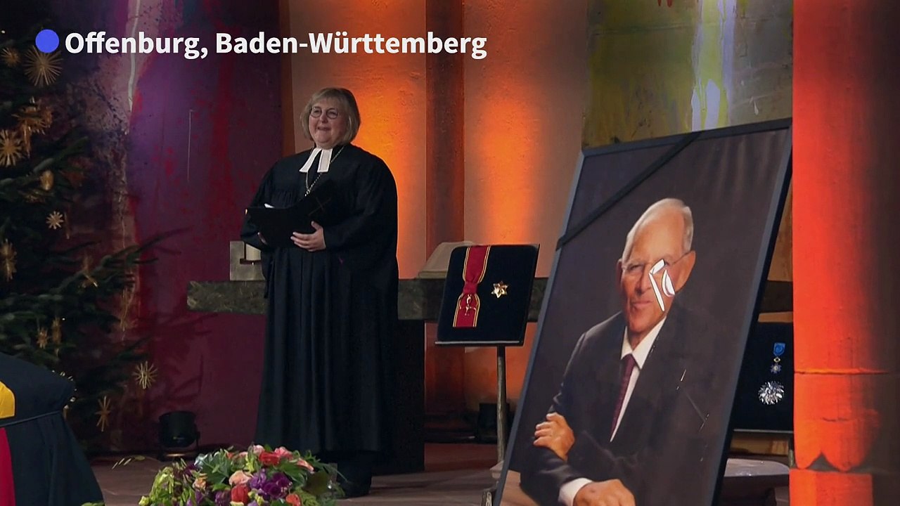 Trauergottesdienst für Wolfgang Schäuble