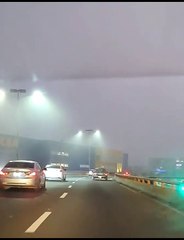 ¡Maneja con cuidado! Densa neblina cubre la provincia Santo Domingo