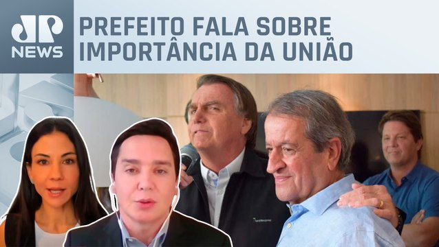 Valdemar garantiu apoio de Bolsonaro à reeleição em SP, diz Nunes; Amanda Klein e Dantas comentam
