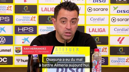 Xavi : "Nous méritons le respect et nous allons nous battre pour le titre"