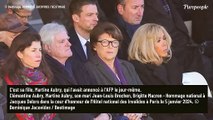 PHOTOS Mort de Jacques Delors : Martine Aubry soutenue par son époux et sa fille lors de l'hommage national