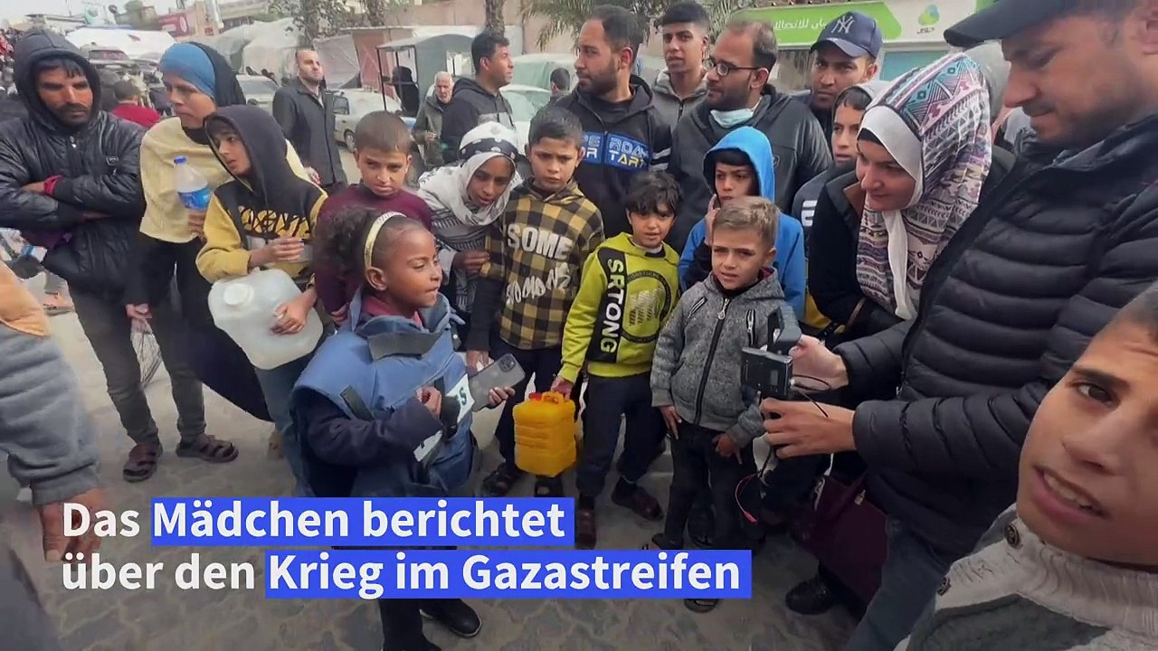 Neunjährige palästinenserin dokumentiert den gaza-krieg