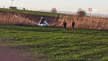 Bursa’da eğitim uçağı mecburi iniş yaptı...Pilot hafif yaralı