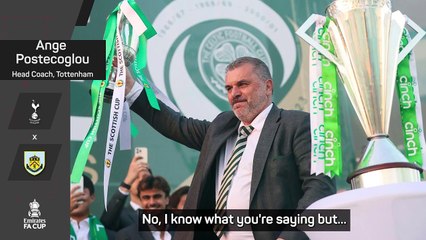 'I've got real pictures' - Postecoglou bits back at Spurs trophy question