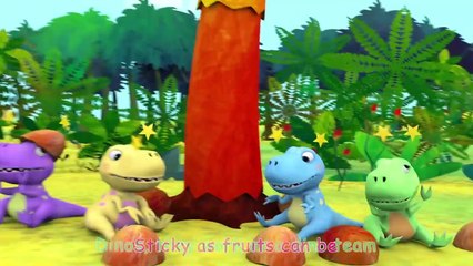 Five Little Dinosaurs _ CoComelon Nursery Rhymes _ Kids Songs