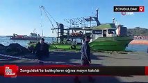 Zonguldak'ta balıkçıların ağına mayın takıldı