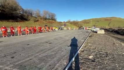 Local legend and engineer Roger Sandells gets unique send off over new Dyfi Valley bridge