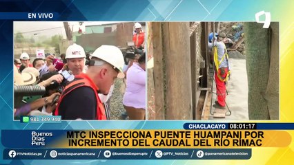 MTC anuncia elevación de un metro de alto del puente Huampani en Chaclacayo