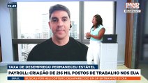 Criação de 216 mil postos de trabalho nos EUA | BandNews TV