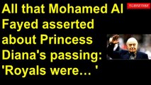 All that Mohamed Al Fayed asserted about Princess Diana's passing_ 'Royals were… '