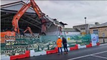 Demolition work begins on Aberystwyth retail unit