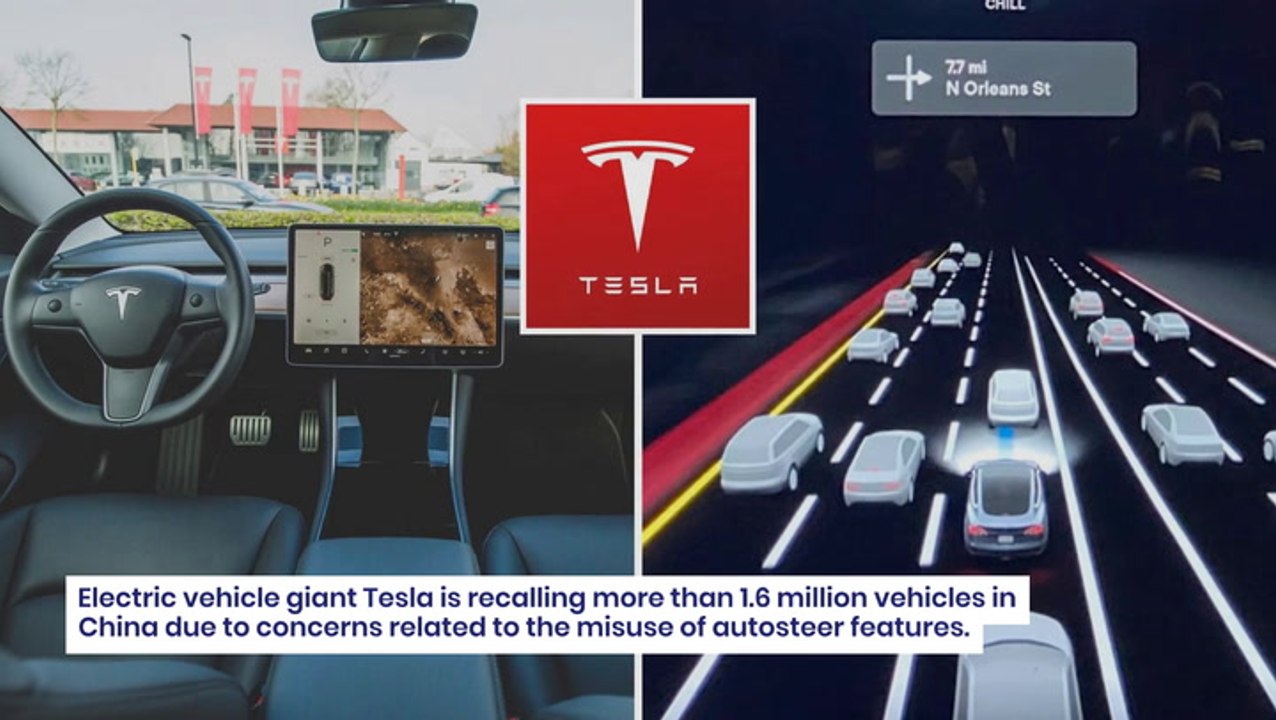 Tesla Recalls 1.6M Vehicles In China Over Autosteer Concerns Just Weeks After Massive US Callback
