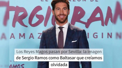 Download Video: Los Reyes Magos pasan por Sevilla: la imagen de Sergio Ramos como Baltasar que creíamos olvidada