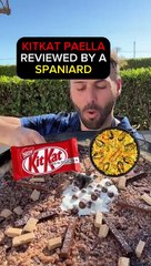 La paella de KitKat inventada por un canadiense que genera indignación en Valencia