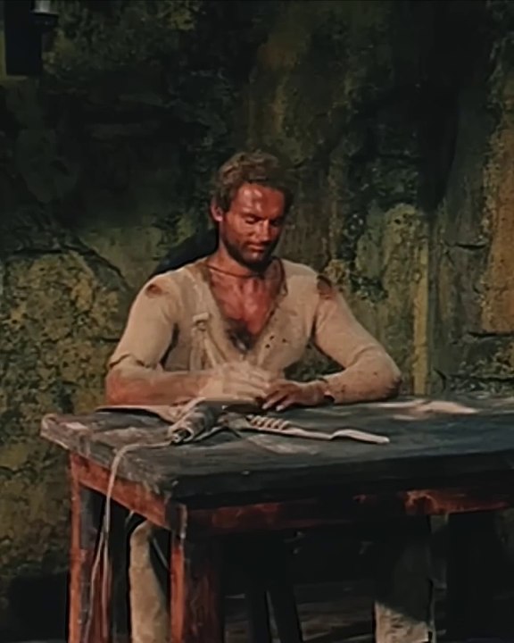 Terence Hill Eating Mexican Beans _ They Call Me Trinity _western