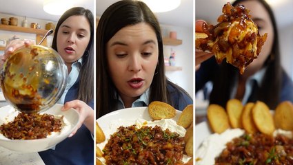 How to Make Whipped Goat Cheese with Smoky Bacon Jam