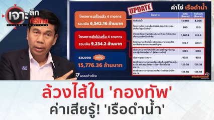 ล้วงไส้ใน 'กองทัพ'...ค่าเสียรู้! 'เรือดำน้ำ' (5 ม.ค. 67) | เจาะลึกทั่วไทย