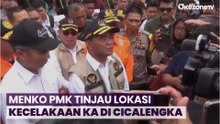 Tinjau Lokasi Kecelakaan KA di Cicalengka, Menko PMK: KNKT Segera Lakukan Investigasi