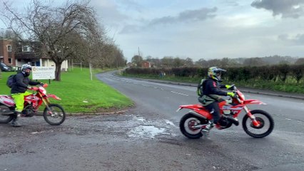 Leaving Crediton Rugby Club for the charity motorcycle ride.  Video by Alan Quick  IMG_2810