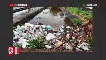 ​Canal de drenaje en la avenida Paraguá y canal Cotoca está lleno de basura