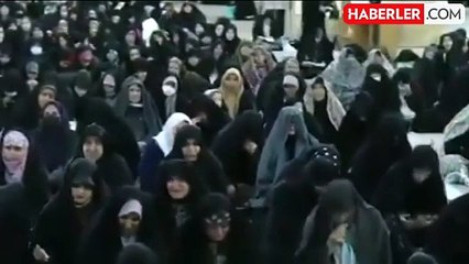 4 yıl sonra ilk kez! İran'da cami kubbesine 'intikam bayrağı' çekildi