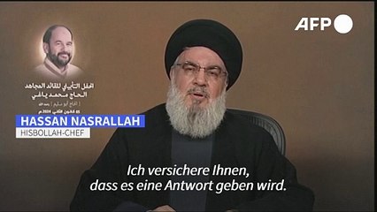 Hisbollah-Chef droht Israel mit "Strafe" für Aruri-Tötung