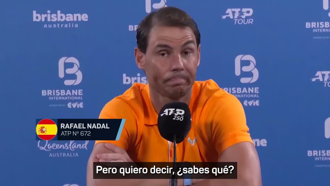Nadal habla tras la derrota de sus problemas físicos