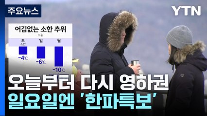 [날씨] 어김없는 소한 추위...오늘부터 다시 영하권 추위 / YTN