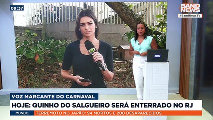 Quinho do Salgueiro será enterrado no Rio de Janeiro | BandNews TV