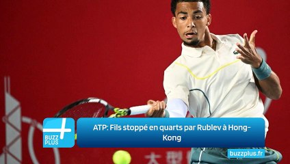 ATP: Fils stoppé en quarts par Rublev à Hong-Kong