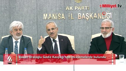 Bakan Uraloğlu Gediz Kavşağı'nda incelemelerde bulundu! 'Trafik yoğunluğu azalacak'