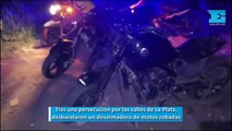 Tras una persecución en La Plata, desbarataron un desarmadero de motos robadas