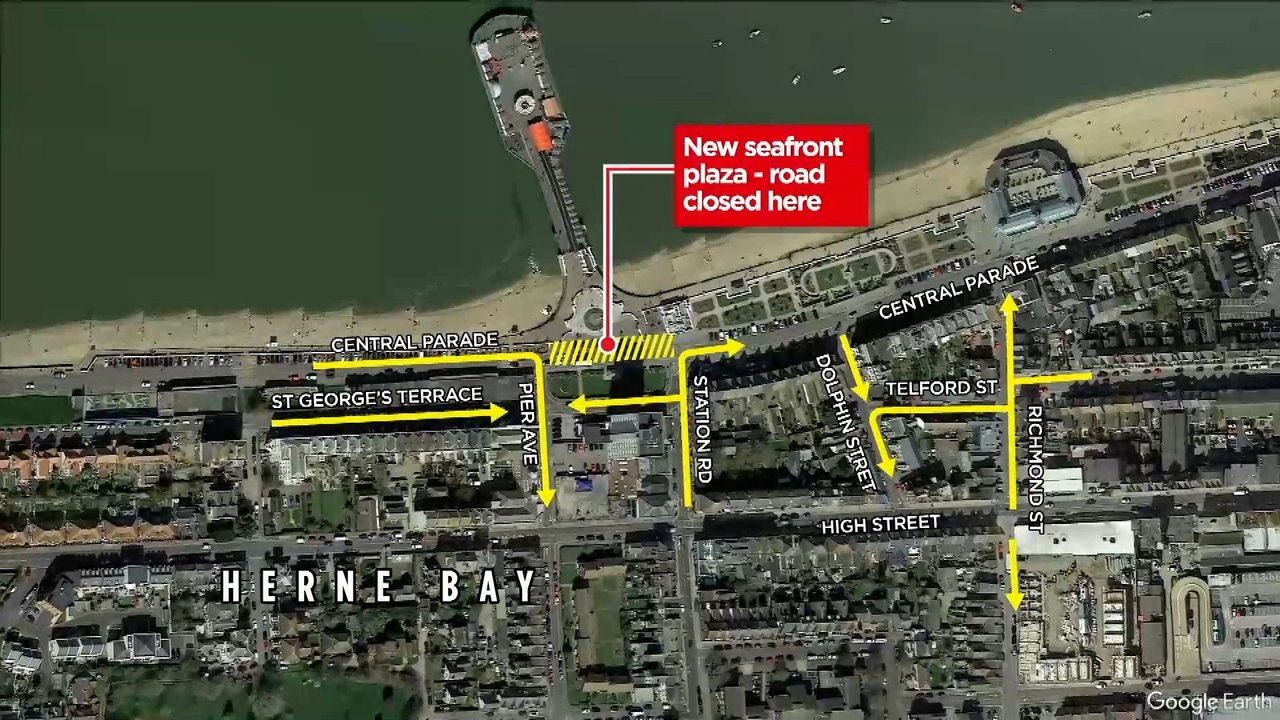 New Herne Bay road layout sparks backlash
