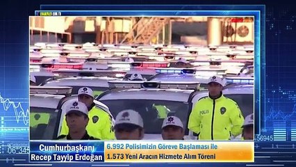 6.992 Polisimizin Göreve Başlaması ile 1.573 Yeni Aracın Hizmete Alım Töreni