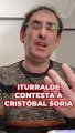 Iturralde contesta a Cristóbal Soria tras las acusaciones