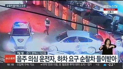 평택서 음주 의심차량 순찰차 들이받고 도주…경찰 4명 부상