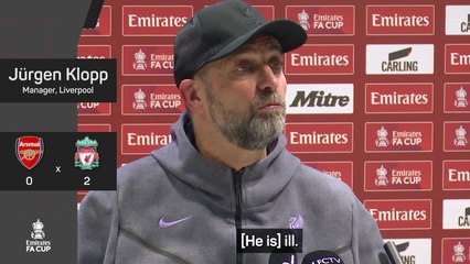 "It's difficult for Virg to look like s***, but he did" -Klopp