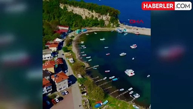 Bartin'da balıkçı limanı deniz kumu ile doldu