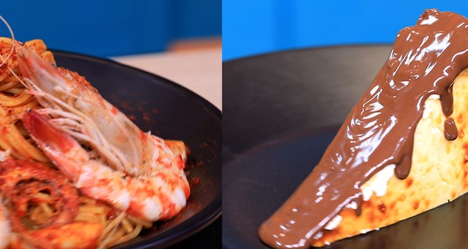 Spaghetti aux crevettes, San Sebastian Cheesecake - Koujinetna Haka S3 EP17