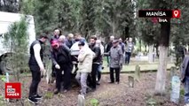Manisa'da boğazı kesilerek öldürülen yaşlı kadın toprağa verildi
