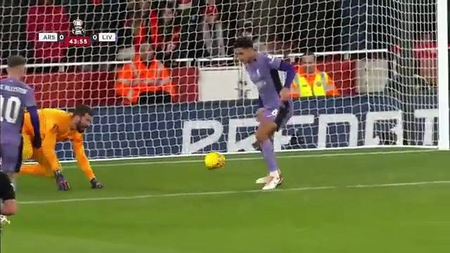 Arsenal 0-2 Liverpool England FA Cup Match Highlights & Goals