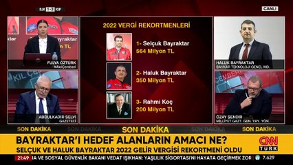 Haluk Bayraktar CNN TÜRK'te iddiaları yanıtladı: Vergi vermek suç mu?