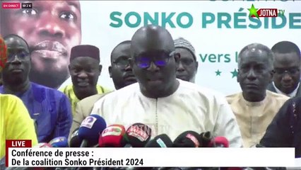 Conférence de presse de la Coalition Sonko Président 2024